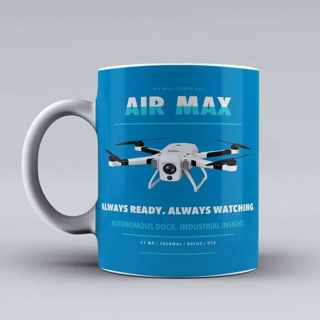 Air Max Mug design on turquoise percepto