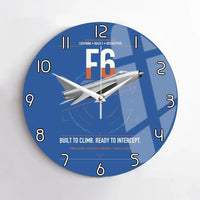 Thumbnail for English Electric Lightning F6 design on blue no frame wall clock
