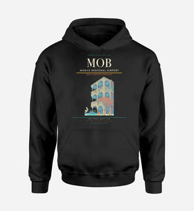 Single-Side Printing — Mobile Regional Airport (MOB) Double-Side Hoodie