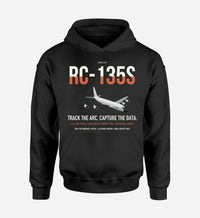 Thumbnail for RC-135S Cobra Ball design on black double-side hoodie, single-side print