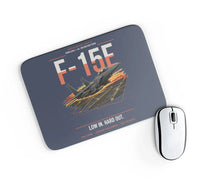 Thumbnail for F-15E Strike Eagle design on navy blue rectangle mouse pad
