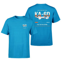 Thumbnail for KA-6D Intruder design on turquoise double-side t-shirt, double-side print