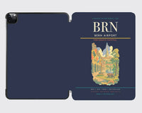 Thumbnail for Bern Airport (BRN) design on navy blue ipad tablet case