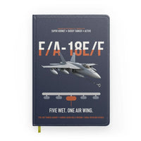 Thumbnail for F A-18E F Buddy Tanker design on navy blue notebook