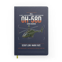 Thumbnail for Bell OH-58D Kiowa Warrior design on navy blue notebook