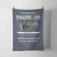 Thumbnail for PW4000-100 design on navy blue towel