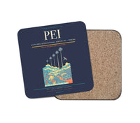 Thumbnail for Matecaña International Airport (PEI) design on navy blue 1 piece coaster