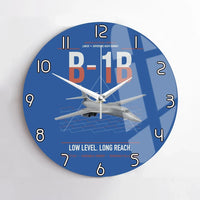 Thumbnail for B-1B Lancer design on blue no frame wall clock