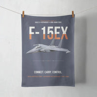 Thumbnail for F-15EX Eagle II Connect Carry Control design on navy blue towel