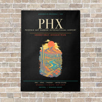 Thumbnail for Phoenix Sky Harbor International Airport PHX - Canvas Framed - Black