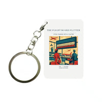 Thumbnail for VINTAGE G4302 - The Flight Board Flutter - Designed Key Chain design on white