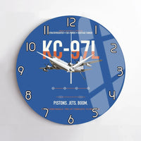 Thumbnail for KC-97L STRATOFREIGHTER design on blue no frame wall clock