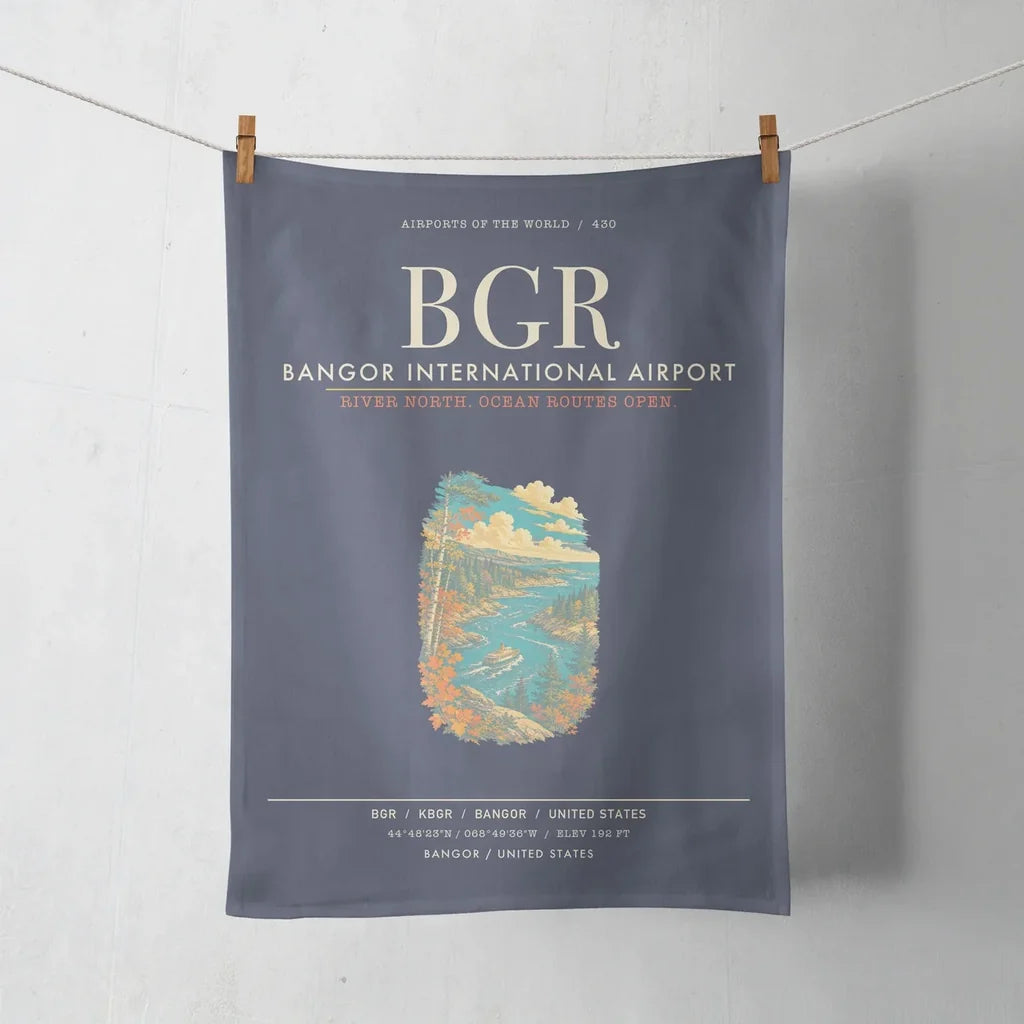 Bangor International Airport BGR - Navy Blue
