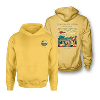 Thumbnail for VINTAGE G4472 - The Banner Tow Letters - Double-Side Hoodie design on yellow double side