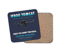 Thumbnail for Inspired Flight IF800 Tomcat design on navy blue 1 piece coaster