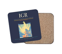 Thumbnail for Cataratas del Iguazu International Airport (IGR) design on navy blue 1 piece coaster