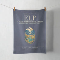 Thumbnail for El Paso International Airport (ELP) design on navy blue towel