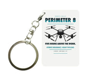 Thumbnail for Skyfront Perimeter 8 Key Chain design on white key chain
