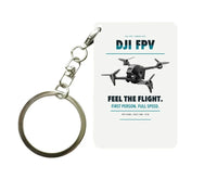 Thumbnail for DJI FPV Key Chain design on white key chain