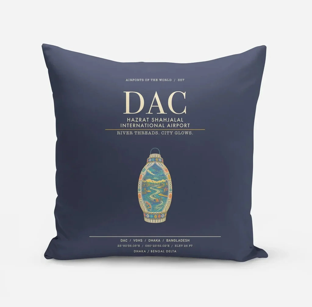 Hazrat Shahjalal International Airport Dhaka DAC - Navy Blue