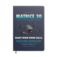 Thumbnail for DJI Matrice 30 design on navy blue notebook