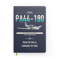 Thumbnail for Piper PA-44-180 Seminole design on navy blue notebook