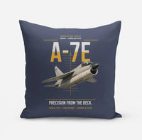 Thumbnail for A-7E Corsair II design on navy blue pillow