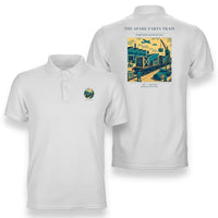 Thumbnail for VINTAGE G4527 - The Spare Parts Train - Double-Side Polo T-Shirt design on white