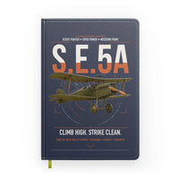 Thumbnail for Royal Aircraft Factory S.E.5a design on navy blue notebook