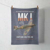 Thumbnail for Hawker Hurricane Mk I design on navy blue towel