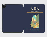 Thumbnail for Weeze Airport (NRN) design on navy blue ipad tablet case