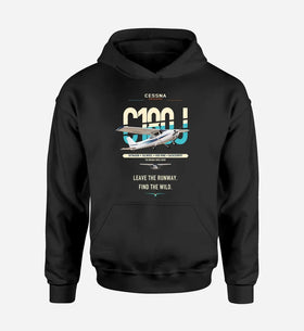 Single-Side Printing — Cessna 180J Skywagon Double-Side Hoodie