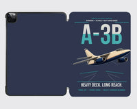 Thumbnail for A-3B Skywarrior design on navy blue ipad tablet case
