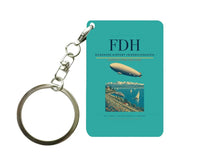 Thumbnail for Bodensee-Airport Friedrichshafen (FDH) design on turquoise key chain