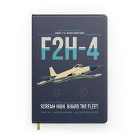 Thumbnail for F2H-4 Banshee design on navy blue notebook