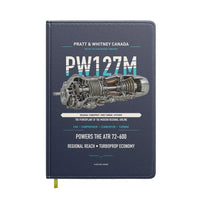 Thumbnail for PW127M design on navy blue notebook