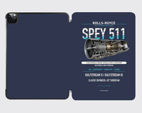 Thumbnail for SPEY 511 design on navy blue ipad tablet case