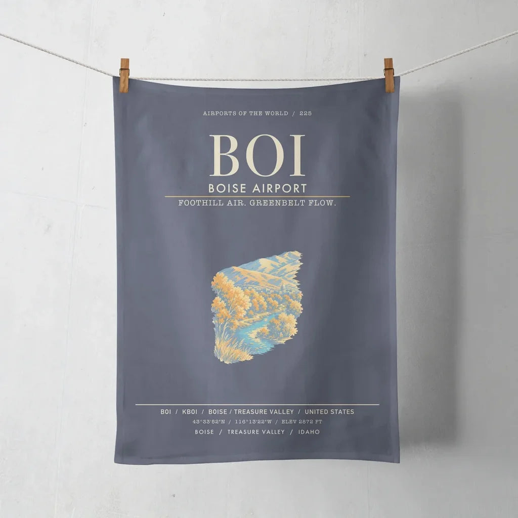 Boise Airport BOI - Navy Blue