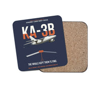 Thumbnail for KA-3B Skywarrior design on navy blue 1 piece coaster