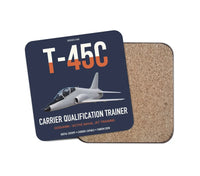 Thumbnail for T-45C Goshawk design on navy blue 1 piece coaster