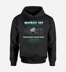 Single-Side Printing — DJI Matrice 30T Drone Double-Side Hoodie