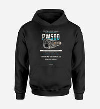 Thumbnail for PW500 design on black hoodie single side