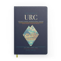 Thumbnail for Urumqi Diwopu International Airport (URC) design on navy blue notebook