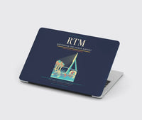 Thumbnail for Rotterdam The Hague Airport (RTM) design on navy blue MacBook case