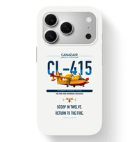 Thumbnail for Canadair CL-415 design on white magsafe iphone case, for iPhone 17 Pro