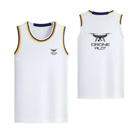 Thumbnail for Drone Pilot Designed Basketball Style Sports Tank Tops - view 16