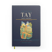 Thumbnail for Tartu Airport (TAY) design on navy blue notebook