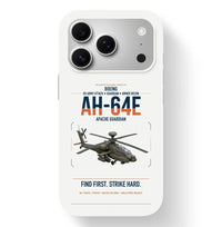 Thumbnail for Boeing AH-64E Apache Guardian design on white magsafe iphone case, for iPhone 17 Pro