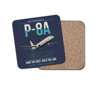 Thumbnail for P-8A Poseidon design on navy blue 1 piece coaster
