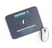 Thumbnail for DJI Inspire 3 design on navy blue rectangle mouse pad